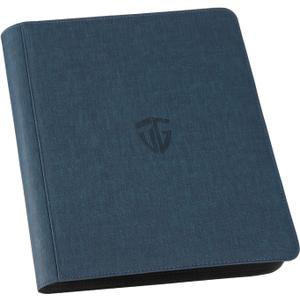 Toploader Binder,Holds 216 Toploaders,9 Pocket Top Loader Binder with Sleeves for 3"x4" Rigid Toploaders Hard Cases,Top loader Binders for TCG, MTG Card Binder, Trading Cards Binder(Dark Blue)