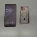 Glitter for iPhone 17 Pro Max Case with Eye-catching Integrated Lens Protection, [Sparkly Bling Back Panel] [Seamless Work with Magsafe] Cute Women Girly Case for iPhone 17 Pro Max Desert Titanium