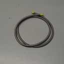 4AN Oil Cooler Hose, 1/4 inch Dia Nylon Braided High Pressure Fuel Line, Sliver (3M/10FT)