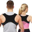 Aaiffey Posture Corrector for Men Women&Children Upper Back Brace Adjustable and Effective Clavicle Support Device for Thoracic Kyphosis and Shoulder Pain Relief