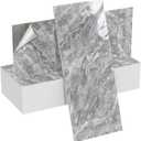 Peel and Stick Backsplash, PET Grey Marble Wall Panels, 20 Pcs, 23.6“x11.8” 20Pack