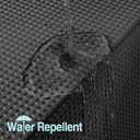 Colorful Star Small Stall Waffle Weave Shower Curtains, 256GSM Heavy Duty Shower Curtain with Snap in Fabric Liner, Hotel Style No Hook Waterproof Bathroom Curtain Set, 36 x 75 Inch, Black