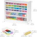 IRIS USA Small Parts Storage Cabinet, Made in USA, 36-Drawer Organizer for Screws, Nuts & Bolts, Electronics, Hardware, Beads, Crafts, Scrapbook Art Hobby, Teacher Toolbox, Garage Storage White