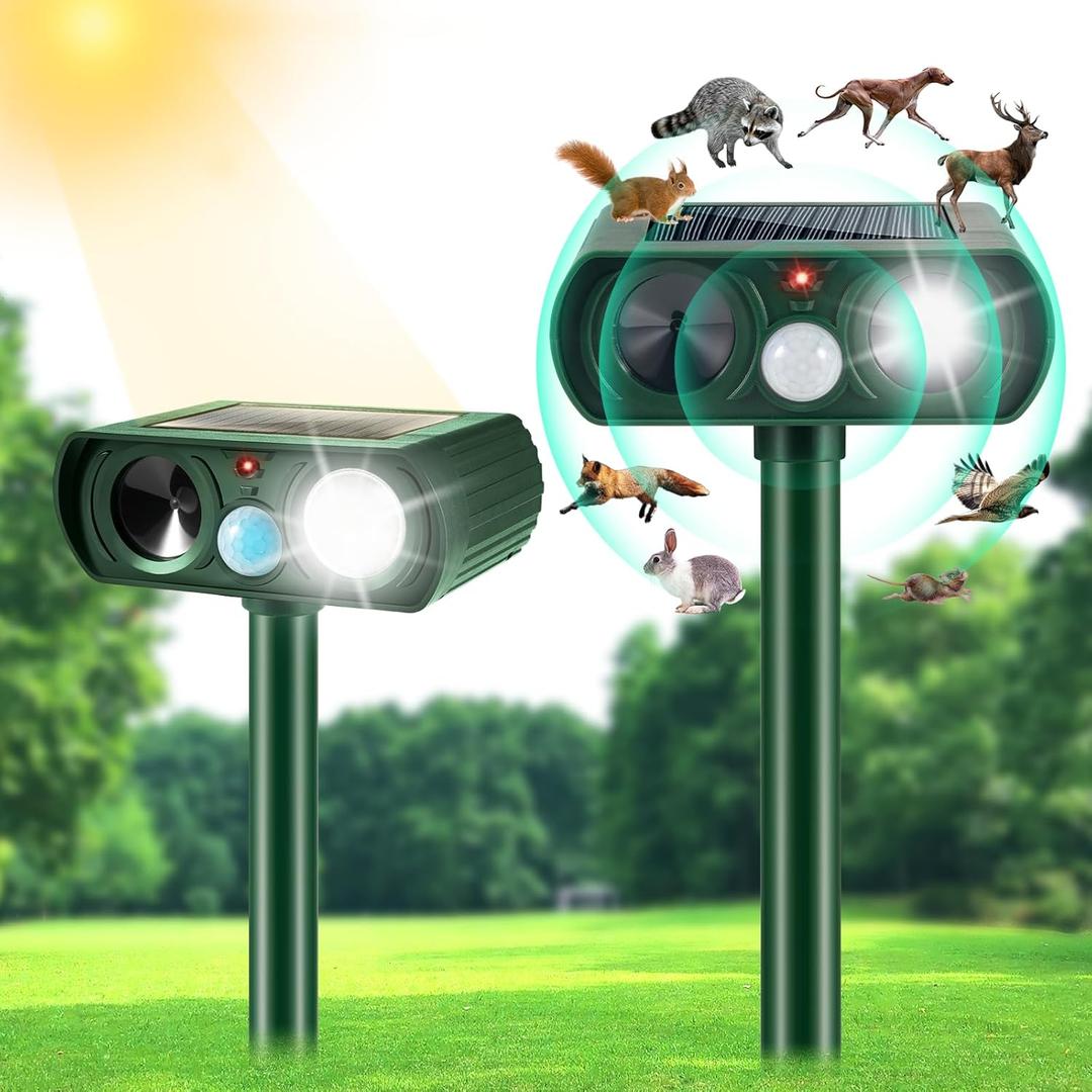 Ultrasonic Solar Animal Repeller Cat Deterrent Outdoor Deer Repellent Devices Ultrasonic Solar Animal Repeller Cat Deterrent Outdoor Deer Repellent Devices