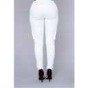 Women's Solid Color Stretch Cargo Joggers Casual Pockets Drawstring Skinny Pants, 2XL