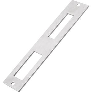 1Pc Door Flat Strike Plate Stainless Steel Plate 172mm x 33.7mm for Door Handle Deadbolt Security Striker Plates Exterior Interior Door Electric Door Opener Silver(Fully Enclosed)