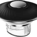 Bathroom Sink Stopper, Sink Drain Strainer for 1.06"1.57" Basins, Stainless Steel Filter Basket Hair Catcher, Stainless Steel & Silicone Push Pop Plug, Magnetic Leak Proof Seal, Easy Cleanup (Black)