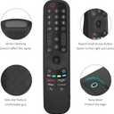Universal MR24GA MR24GN AKB76045003 Magic Remote Control with Black Silicone Protective Case, Compatible with LG TV C1 C2 C3 C4 MR23GA MR22GA MR21GA MR20GA, Voice and Pointer Function