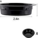 WACOOL Magnetic Reptile Ledge, Acrylic Gecko Feeding Ledge with 6PCS Cups, Reptile Food Water Feeder Dish for Geckos Iguana Chameleon Pets (Cups)