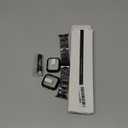 Compatible with Apple Watch Band 49mm 46mm 44mm 45mm 42mm 40mm 38mm 41mm, Stainless Steel iWatch Bands with 2 Pack Tempered Glass Case for Series 11/10/9/Ultra 3 2/8/7/6/5/4/3/2/1/SE for Men (Black)