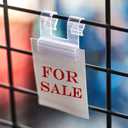 Thyle 100 Pcs Wire Shelf Label Holders Reusable Plastic Tags Holders for Basket for Pantry Retail Store Market Shelf UPC Tags Price Display with Easy Clip Design with Tight Snap Lock Closure