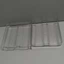 Pack of 4 Stackable Desk Organizer A4 Paper File Trays Sturdy Plastic Document Holder Multi-Functional Storage for Office Supplies Suitable for Home and Office Use