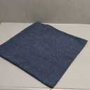 Foindtower Decorative Textured Boucle Throw Pillow Covers Accent Solid Pillow Cases Neutral Soft Cozy Couch Cushion Case for Chair Sofa Bedroom Living Room Home Decor 18x18 Inch,1PC,Dark Blue