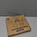 TEKWAVE Punch Needle Kit for Adults Beginners Cat Face Design, Step-by-Step Video Pre-Printed Pattern and Written Instructions, DIY Embroidery Set with Yarn, Fabric, Hoop for Home Decor Crafts