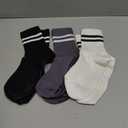 Lacholin Yoga Pilates Socks with Grips for Women, Non Slip Grips Cotton Socks for Barre, Ballet, Dance, Workouts 6-9