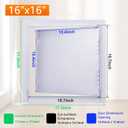 Suteck Plastic Access Panel for Drywall Ceiling 16 x 16 Inch Reinforced Plumbing Wall Access Doors Removable Hinged White