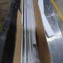 DIYHD 48X96 Accordion Door for Tall Openings, White Double Layer PVC Folding Interior Door with Track Kit, Space-Saving Closet Door, No Floor Track, Dual-Sided Handle & Latch, Easy Install