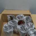 Dandat 9 Pcs Halloween Skeleton Hand Goblets 12oz Clear Plastic Halloween Cups Skull Glass Set for Creepy Spooky Party Decorations (Black,Orange)