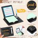 Thenshop 12 Pcs Social Worker Appreciation Gifts Bulk Sticky Note Holder Thank You Inspirational Quote for Women Men Nurse Employees Coworker Self Adhesive Office Note Pad Holders (Motto)