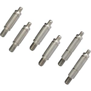 W10359271 W10359272 Dryer Drum Front Back Support Roller Shaft Kit With W10359270 Dryer Drum Shaft for Whirlpool/Kenmore Dryer Roller Shaft Set kits(Pcs of 6 silvery-6)
