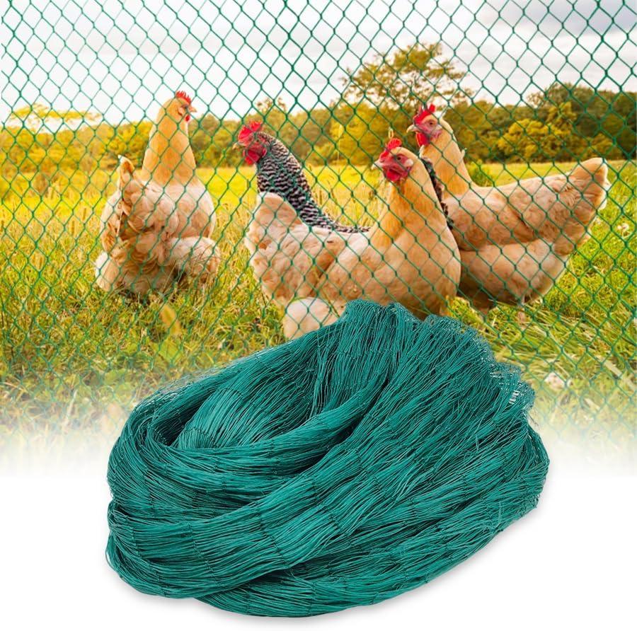 Bird Netting for Chicken Coop, Poultry Netting Over Chicken Run & Chicken Pen, Heavy Duty Nylon Nettings Reusable, UV-Resistant, Garden Netting Aviary Net Fruit Tree Nettings (EXP 05/17/29)