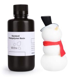 ELEGOO Upgraded Standard 3D Printer Resin 2.0 405nm UV Curing Photopolymer Resin for Mars Saturn Jupiter MSLA DLP LCD 3D Printing, High Precision, Low Odor, White 1000g, Set of 2