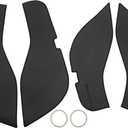 Car Door Leather Anti Kick Pad Sticker for Mercedes-Benz GLE 2019-2025 Door Panel Interior Side Edge Film Trim Protector Black Adhesive Backing Set of 1