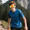 Kids Sports Sunglasses Lightweight Frame UV400 Youth Baseball Sun Glasses Sports Cycling Shades for Boys Girls