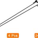 uxcell Foldable Furniture Legs, 4Pcs 24" - Metal Folding Hairpin Table Legs, DIY Home Projects with Mounting Screws for Laptop Desk Chairs Coffee Table Bench