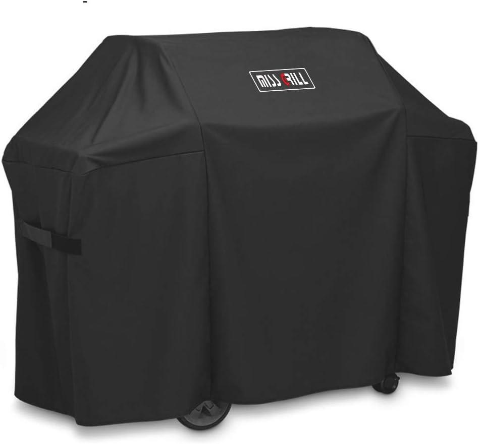 MissGrill 7130 Grill Cover Fits Weber Genesis II 3 Burner Grill and Genesis 300 Series Grills (Compared to 7130),58 x 44.5-Inch Heavy Duty Waterproof & Weather Resistant Outdoor Barbeque Grill Cover