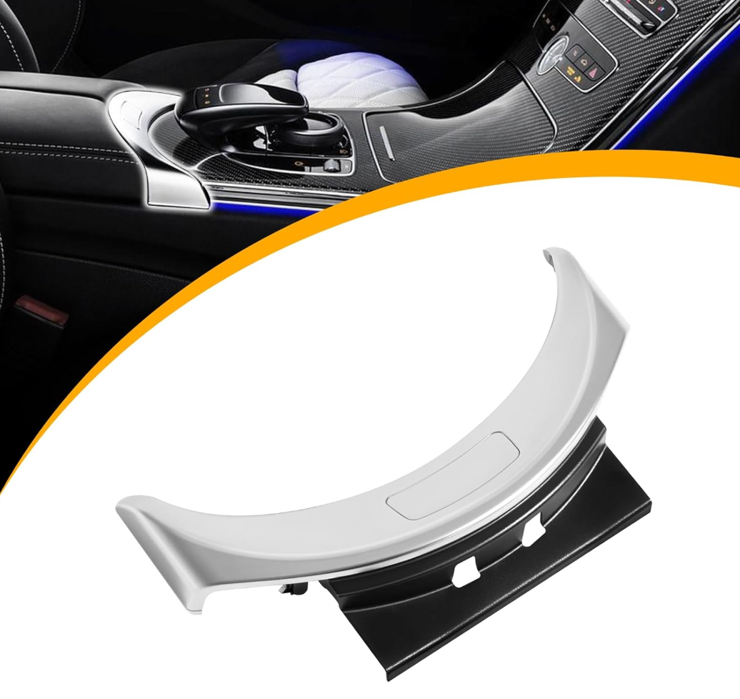 Front Center Console Armrest Box Release Button Switch Cover Compatible with 2015-2021 Mercedes-Benz C Class C200 C300 C350E C400 C450 W205 2017-2021 AMG C43 GLC63 Replace# A2056803407, 2056803711