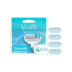 Gillette Venus Smooth Womens Razor Blade Refills - 4 Count 