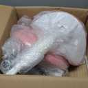 Antlu Saddle Stool Rolling Chair with Back Support,Esthetician Tattoo Dental Lash Chairs for Eyelash Tech Massage Salon(Pink,with Backrest)