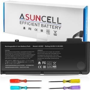 ASUNCELL A1322 A1278 Laptop Battery for MacBook Pro 13" Mid 2012 2010 Late 2011 Early 2011 661-5229 661-5557 020-6547-A 020-6765-A