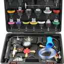 BILITOOLS Radiator Coolant Pressure Tester & Vacuum Refill Kit, 28-Piece Universal Cooling System Radiator Leak Tester & Refiller