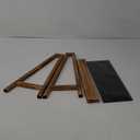 Jewelry Display for Vendors Selling, Wood Earring Bracelet Keychain Display for Vendors with Adversitsing Board 30 Hooks, Large Capacity Jewelry Holder Display Stands Rack for Earring Card (Carbonized Brown)
