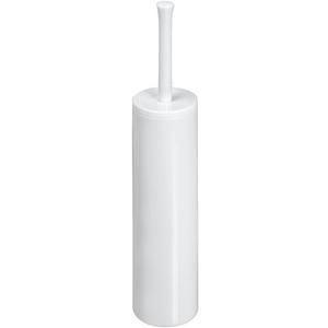 iDesign Una BPA-Free Plastic Toilet Bowl Brush and Holder Set - 3" x 3" x 16.3", White
