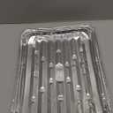 Plasticpro Aluminum Grill Pans, Broiler Pans, Grill Liners, Durable with Ribbed Bottom Surface for BBQ, Grill, Texture Disposable,Pack of 10