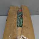 9Ft Pre-lit Christmas Garland with LED Lights Battery Operated, Holiday Decoration Stairs Wall Mantle Door Indoor Outdoor, Decorated with Red Flower, Balls, Berries, Snowy Pine, Christmas Collection