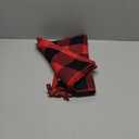 Homaxy 100% Cotton Waffle Weave Check Plaid Dish Cloths, 12 x 12 Inches, Super Soft and Absorbent Dish Towels Quick Drying Dish Rags, 6-Pack, Black & Red