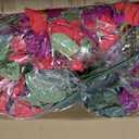 Artificial Fake Hibiscus Hanging Flowers Baskets for Outdoor Decoration, Faux Plants Silk Hibiscus Long Vines in Planter UV Resistant Realistic Flowers for Outside Porch Patio Home Decor, Red Purple