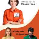 Magnetic Name Tag Holders with Strong Magnets for Securely Attaching ID Badges, Name Tags, and Accessories (100)
