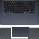 CaseBuy MacBook Air 15 inch Palm Rest Protector Cover 2025 2024 2023 MacBook Air 15" M2 M3 M4 Chip A2941 A3114 A3241 Anti-Strach Wrist Rest Keyboard Decal Sticker Skin -Midnight