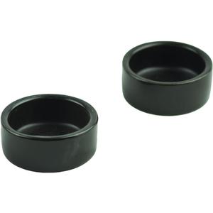 2 Pack Black Ceramic Reptile Food and Water Dish Anti Escape Bowl for Bearded Dragons Lizards Geckos and Leopards (Small)