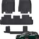 All Weather Floor Mats Fit for Pathfinder 7 Seat 2026 2025-2022 TPE Rubber Liners Set Pathfinder Accessories All Season Guard Odorless Anti-Slip Floor Mats 3 Row