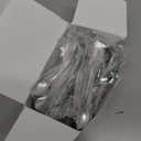 Gerrii 100 Pcs Christmas Spoons Stainless Steel Christmas Stirring Spoon Creative Mixing Coffee Tea Spoon Fancy Mini Dessert Spoons for Drinks Soup Hot Tea Xmas Party Supply, 4 Styles (Silver)