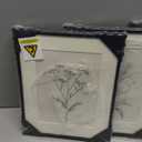 Framed Black and White Botanical Wall Art for Bathroom, Farmhouse Floral Plant Artwork for Bathroom Walls, 4 Piece Minimalist Vintage Picture Prints for Bedroom Kitchen Living Room Wall Decor, 8x10 In