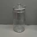 Teensery 1 Piece Glass Storage Container Sealed Loose Tea Jar Kitchen Food Canister with Lid for Tea Coffee Bean Sugar Candy Cookie Flour, 150ML