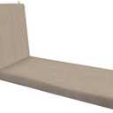 Honeycomb Outdoor Chaise Lounge, 22.5 x 70, Textured Solid Birch Tan Chair Cushion for Patio Furniture