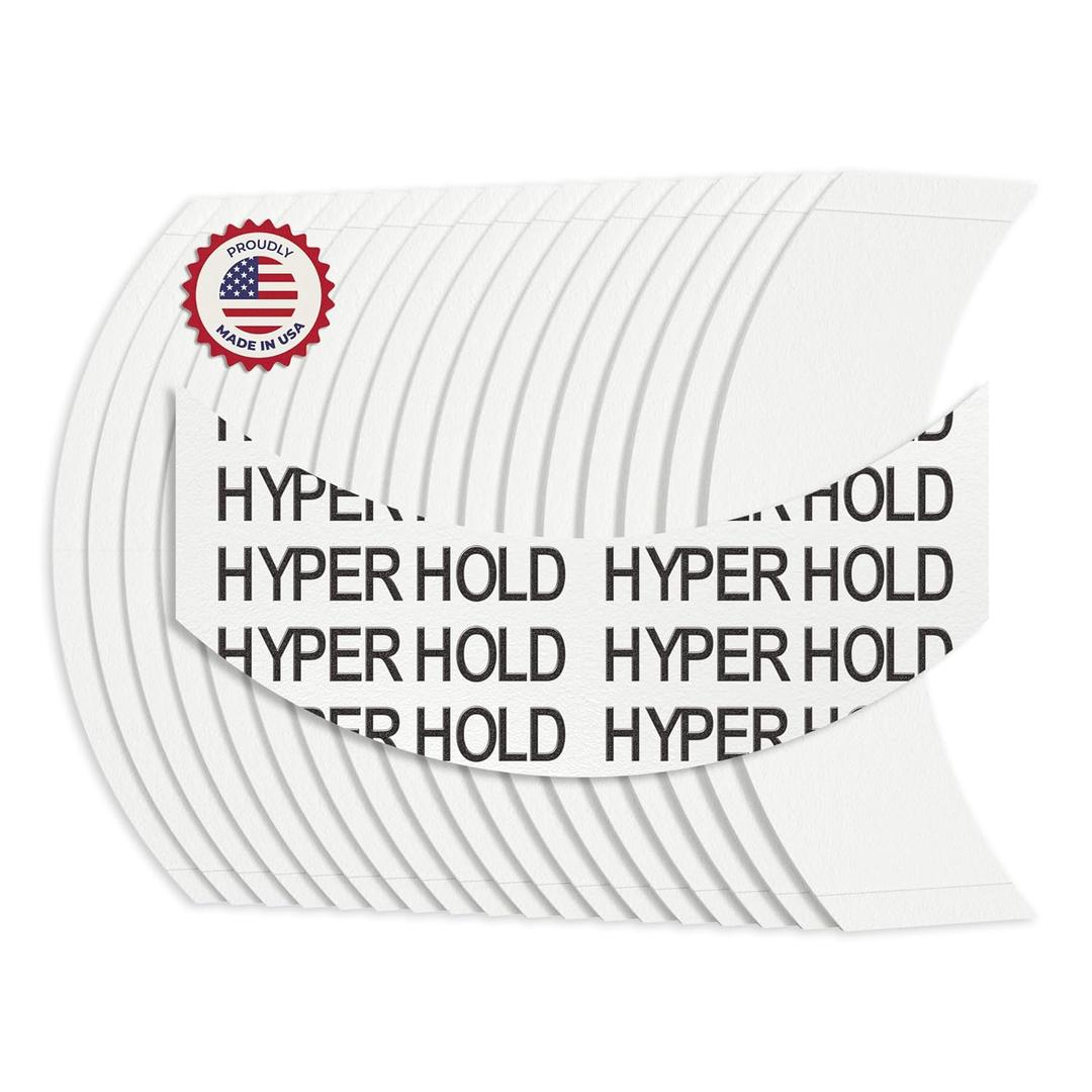 Sunshine Tape Hyper Hold Hairpiece Wig Tape (108 Pieces) | CC Curve | Made in USA | Double Sided Adhesive Tape for Toupee Lace Front Wig | Ultra Hold Waterproof Strips